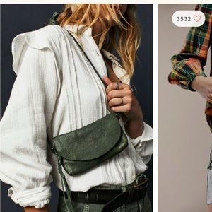 Free People We The Free Free Rider Crossbody Bag in Pine Green